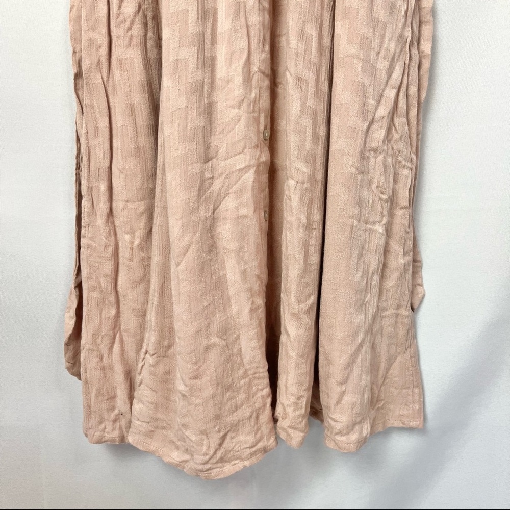 Free People Pink Midi Dress with White Embroidery - Picture 10 of 12